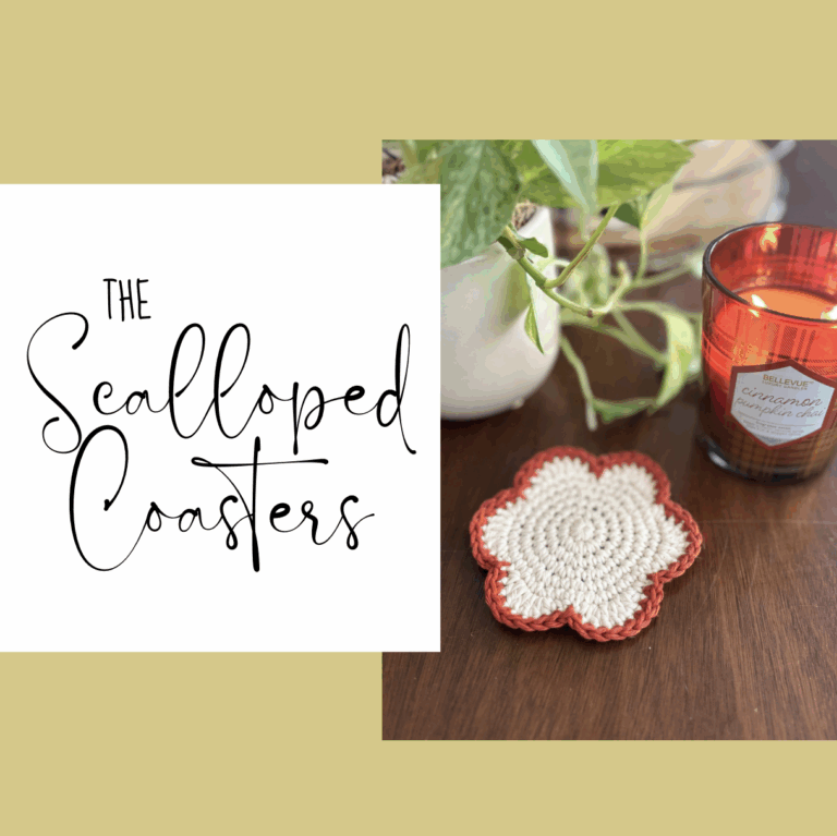 The Scalloped Coasters: A FREE Coaster Crochet Pattern