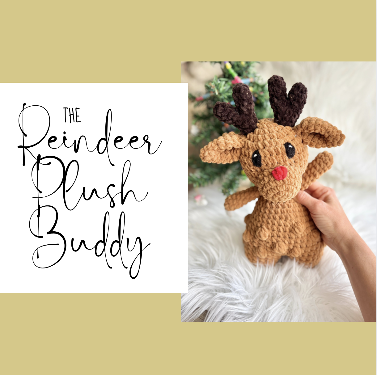 Randy the Reindeer Plush – A FREE Reindeer Crochet Pattern!