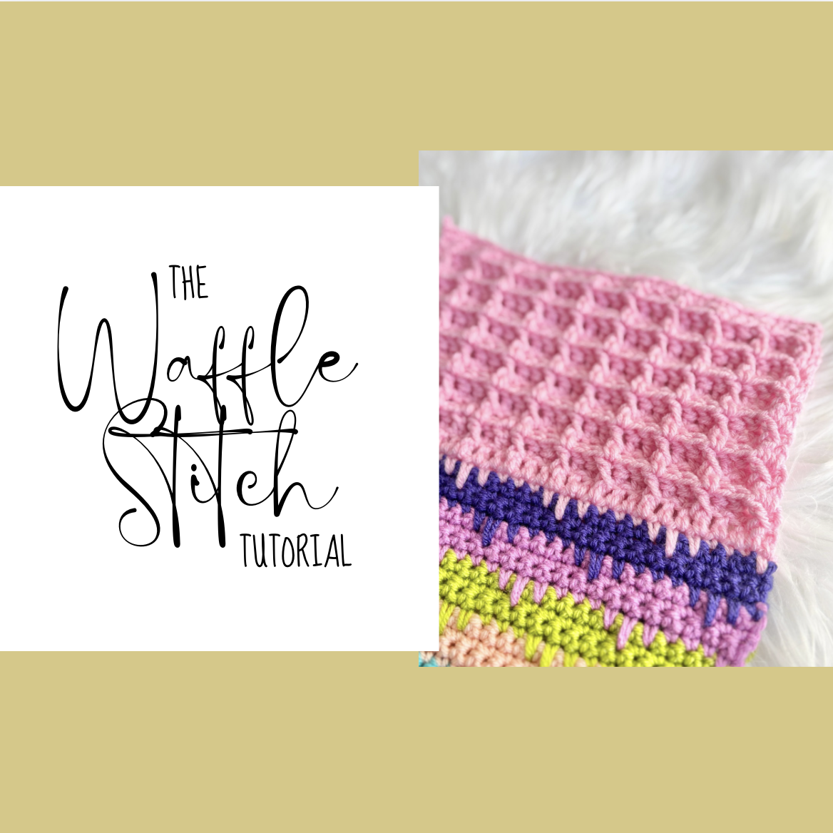 How to Crochet the Waffle Stitch