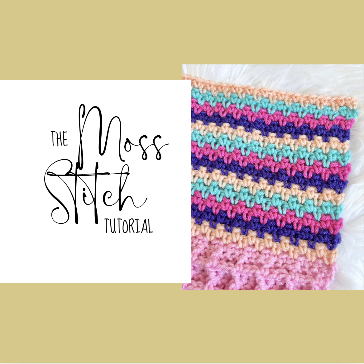 How to Crochet the Moss Stitch (or Linen Stitch)