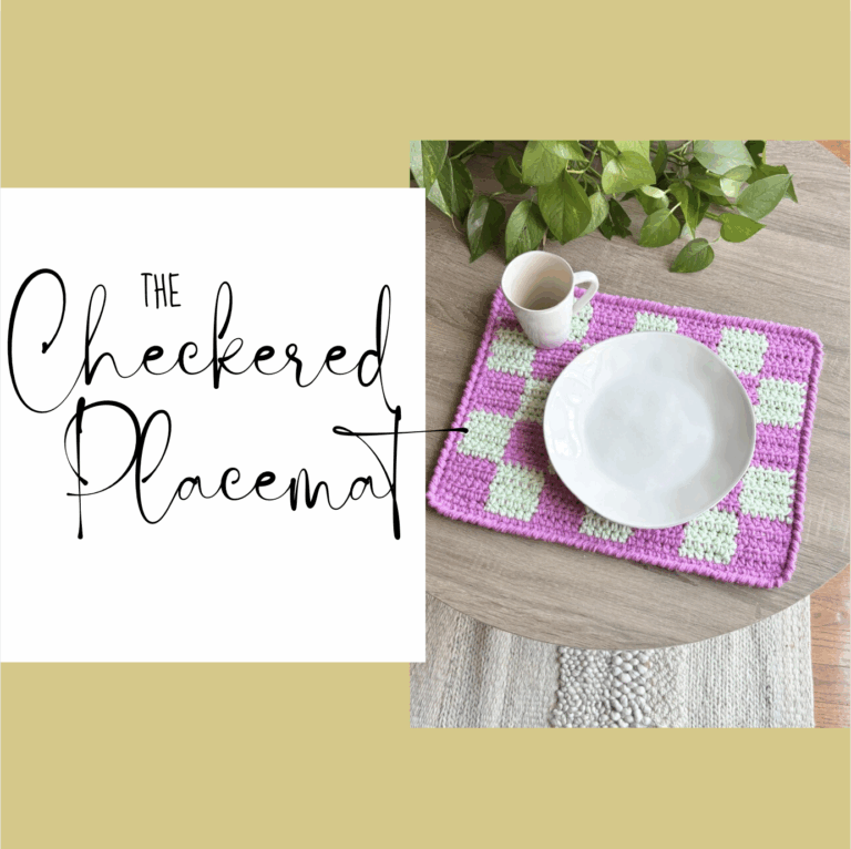 The Checkered Placemat: A FREE Checkered Crochet Pattern